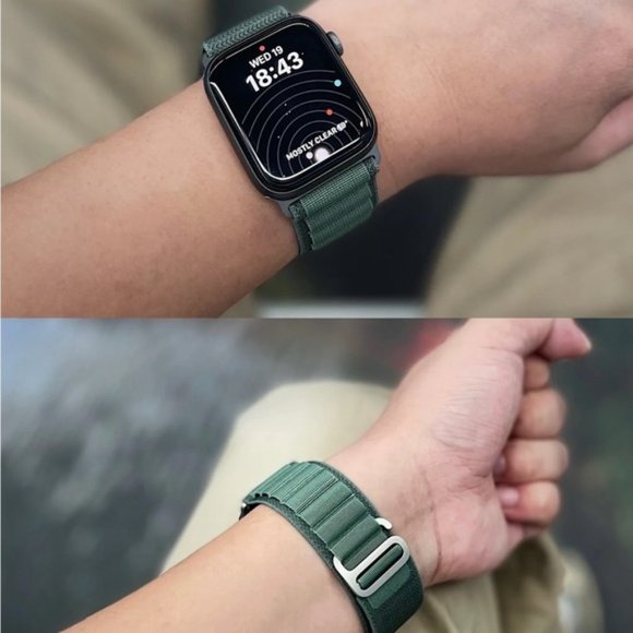 NEW GREEN Loop Adjustable Strap for Apple Watch - Picture 3 of 8